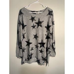 Soft Surroundings E'toile Star Knit Sweater Tunic Top‎ Size Medium